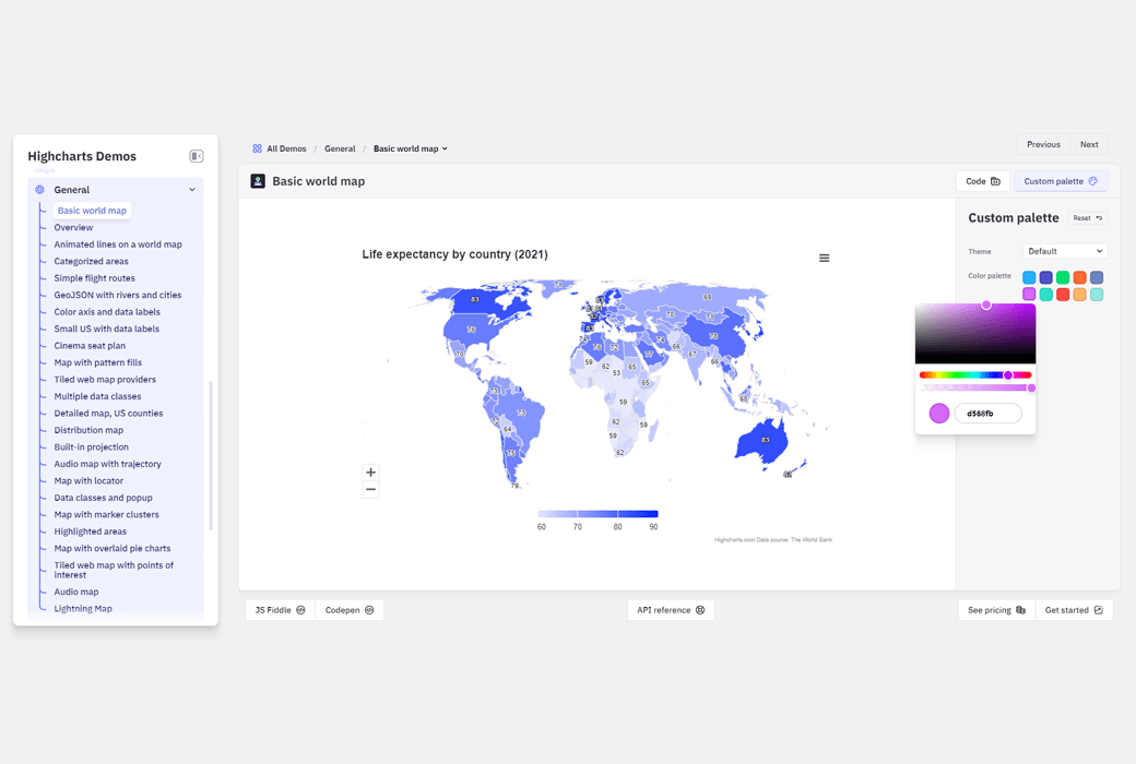 🗺️ Highcharts Maps - 交互式地图生成工具 🗺️