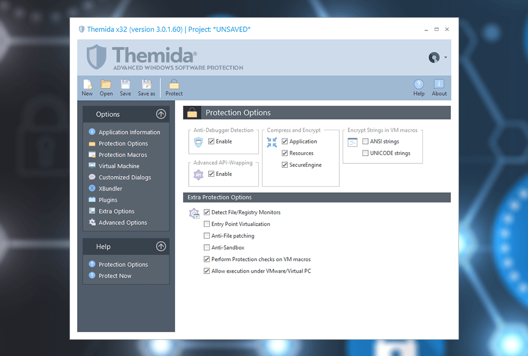Themida Professional Software Protection and Encryption Tool System Software截图
