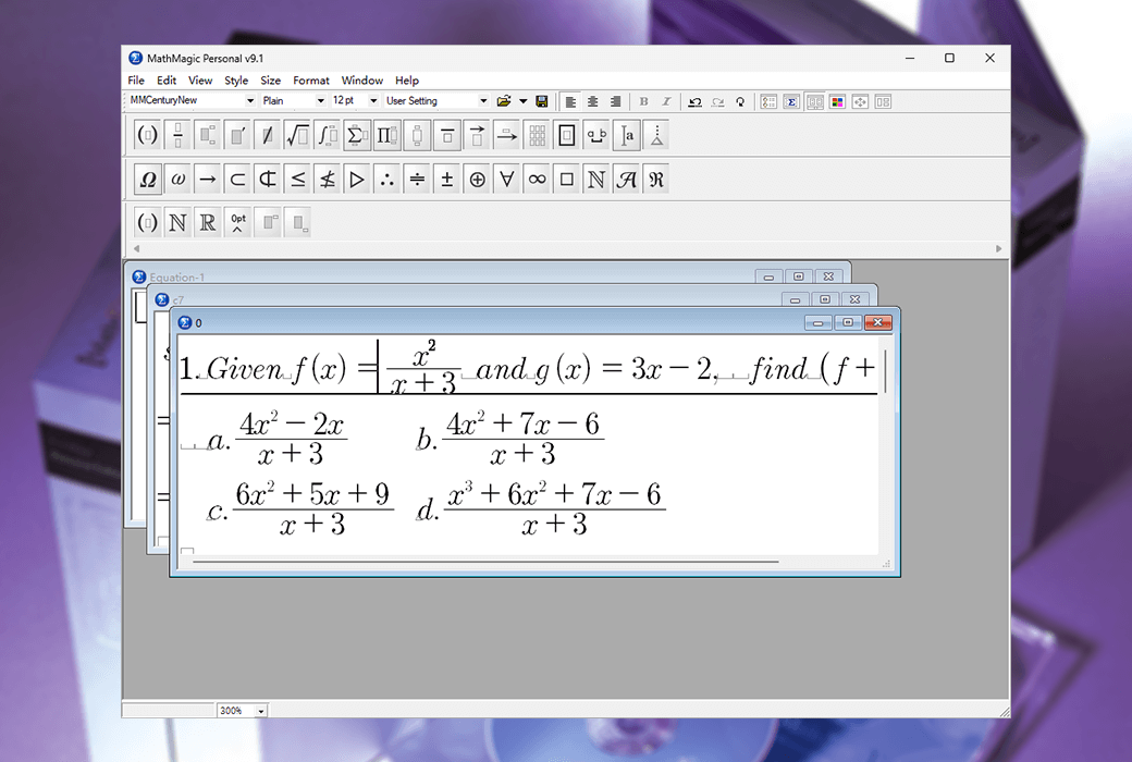 MathMagic Pro InDesign 訂閱版數學方程式編輯器工具軟體截图