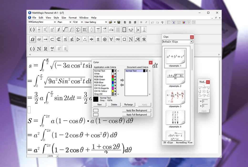 MathMagic Pro InDesign 訂閱版數學方程式編輯器工具軟體截图