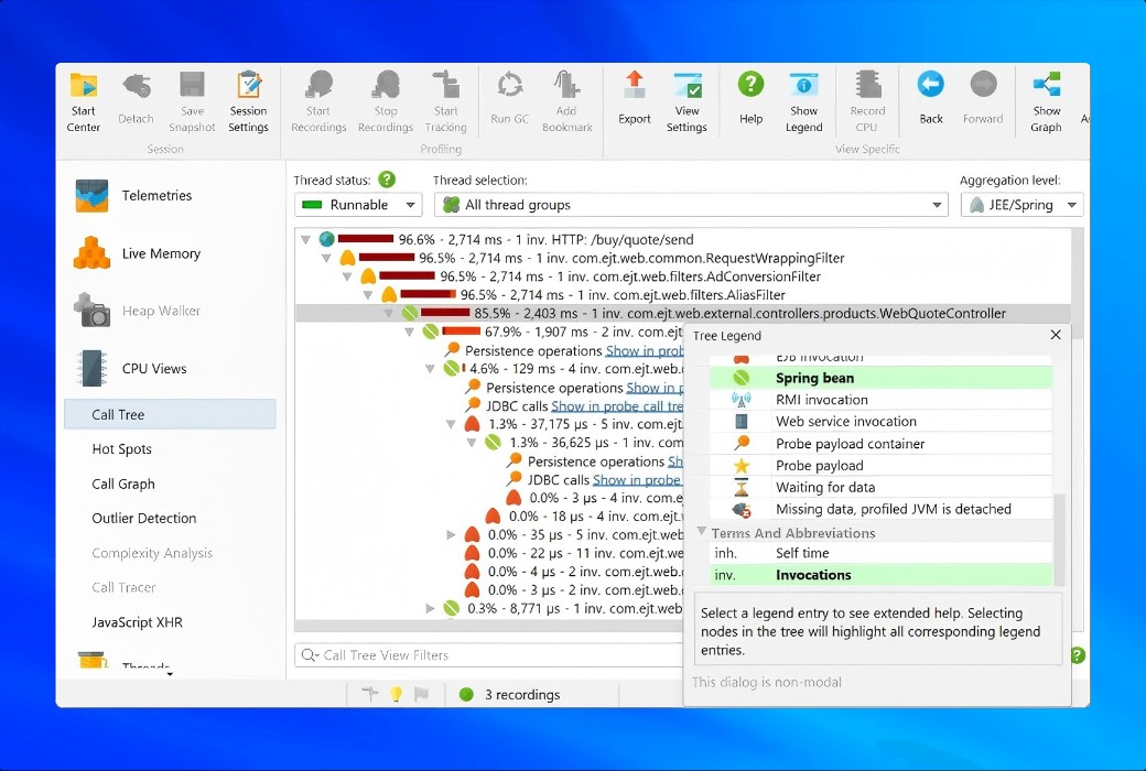 JProfiler Java 性能分析与优化工具软件截图