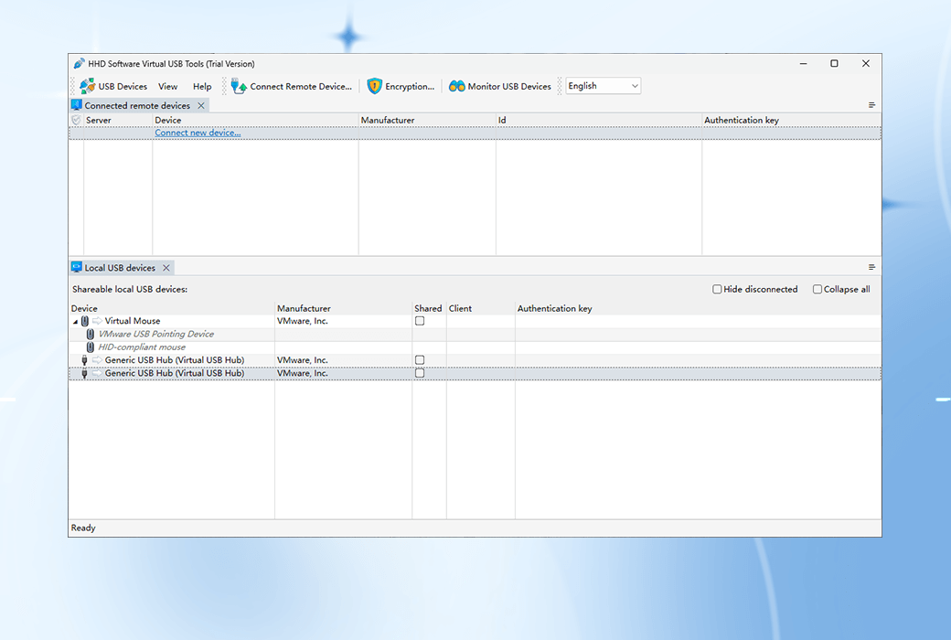 Virtual USB Tools USB device redirection tool software截图