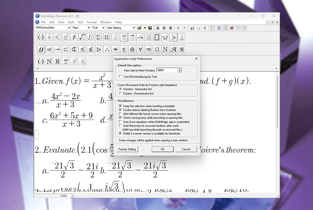 MathMagic Pro InDesign 訂閱版數學方程式編輯器工具軟體截图