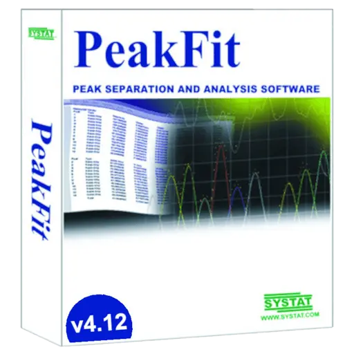 PeakFit v4 professional data peak fitting tool software LOGO