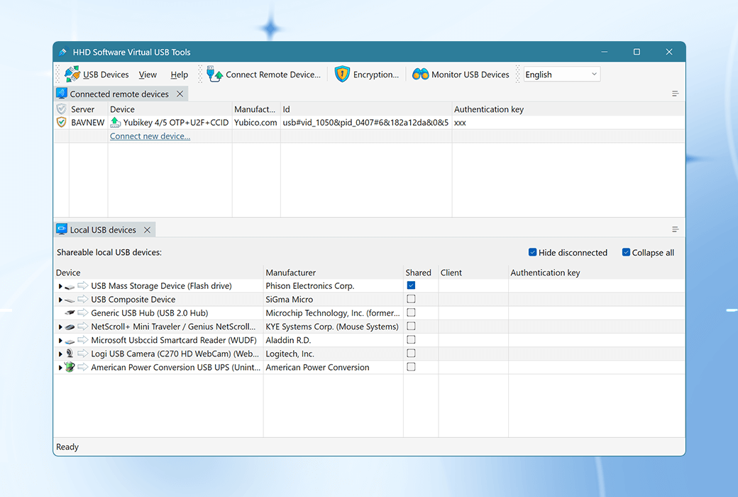 Virtual USB Tools USB device redirection tool software截图