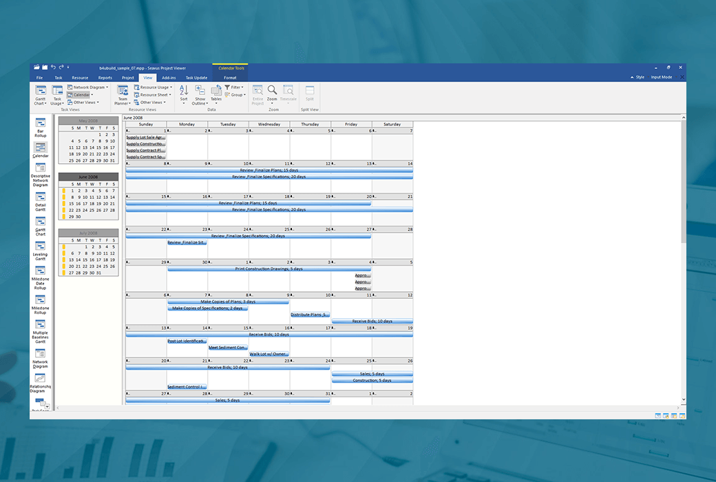 Seavus Project Viewer MS Project 項目檔案檢視器工具軟體截图