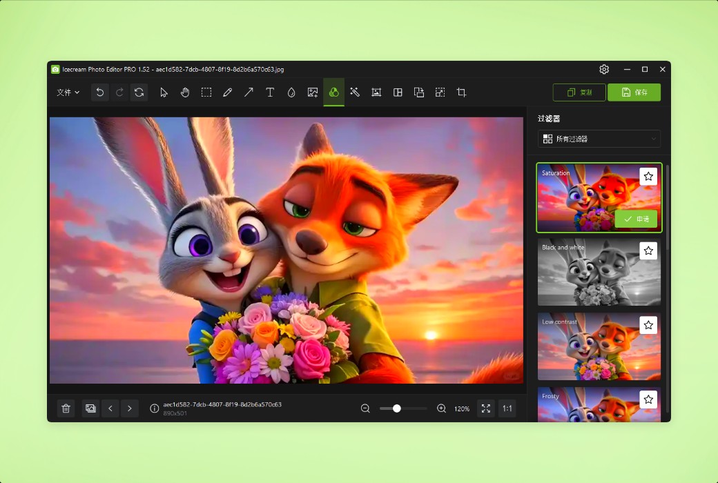 Icecream Photo Editor photo editing and management tool software截图