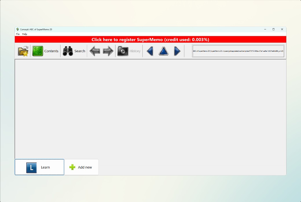 SuperMemo 20 Lernsoftware für Super-Memorierung截图