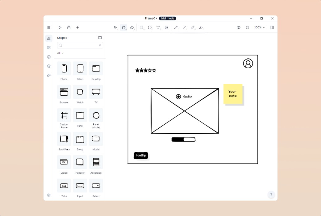 Frame 0 線框圖繪製工具軟體截图