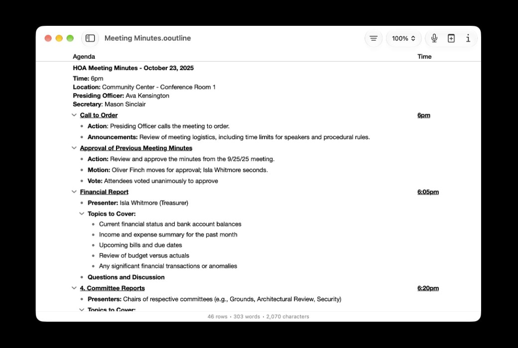 OmniOutliner 6 for Mac 信息大纲记录软件截图