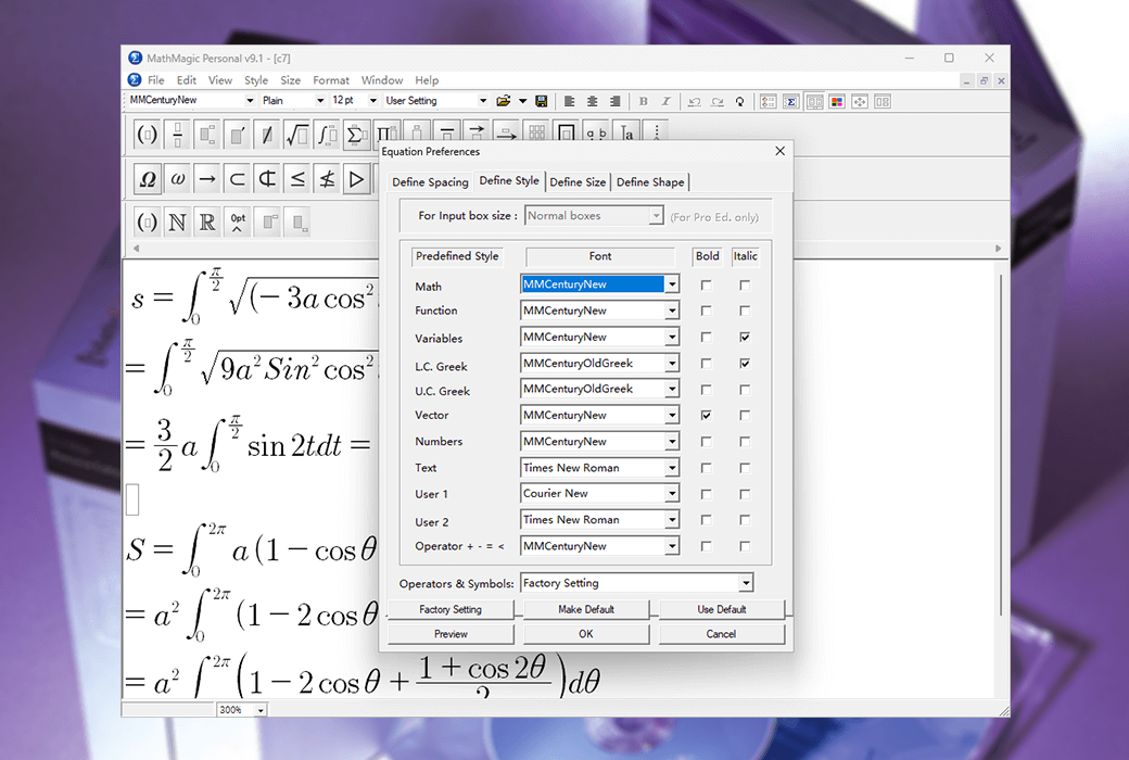 MathMagic Pro InDesign 訂閱版數學方程式編輯器工具軟體截图