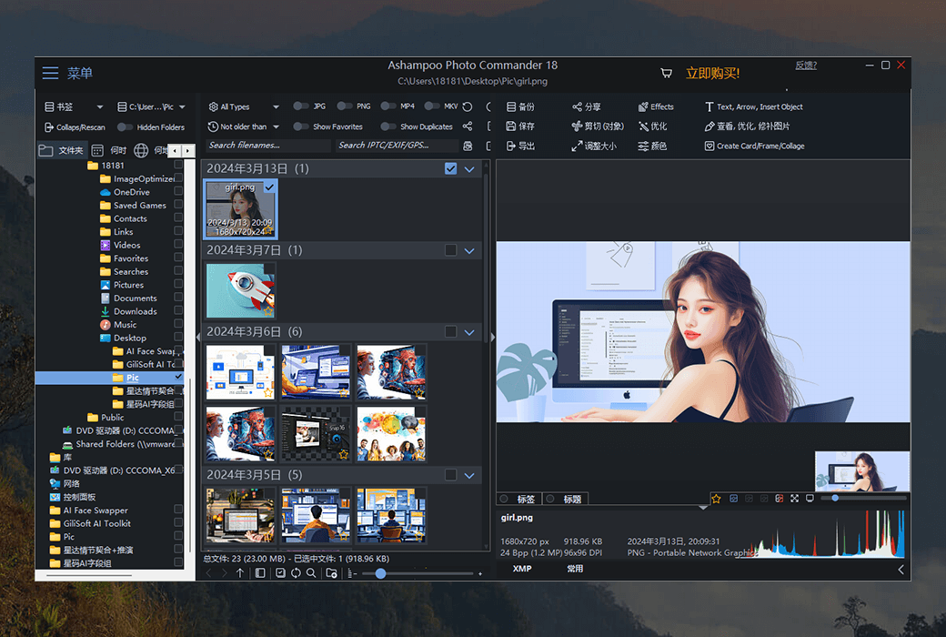 Ashampoo Photo Commander 18 photo management software截图