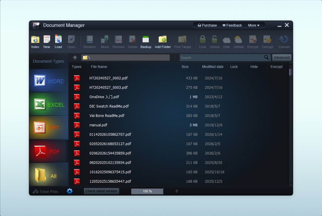 WonderFox 办公文档管理加密隐藏器工具软件截图