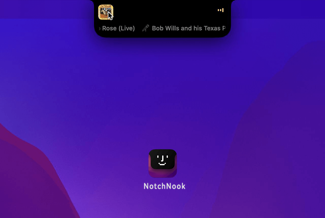 NotchNook Mac 刘海灵动岛快捷小部件工具软件截图