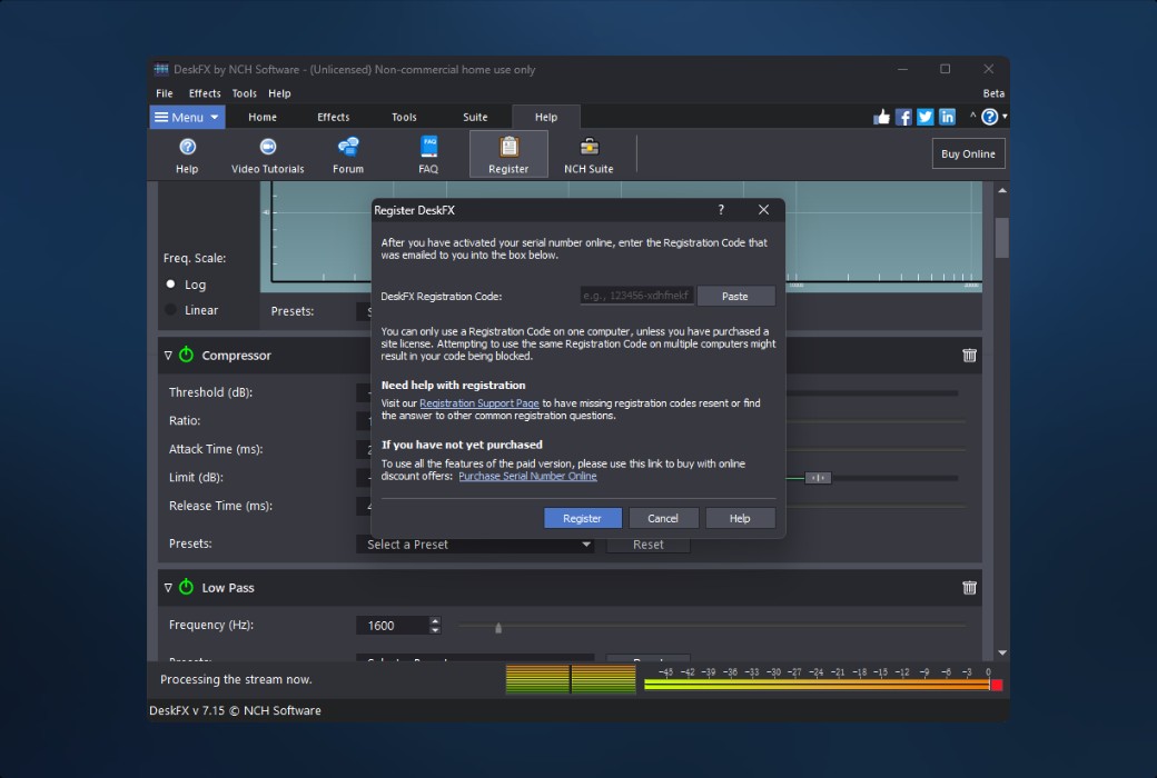 DeskFX Professional 오디오 향상 도구 소프트웨어截图