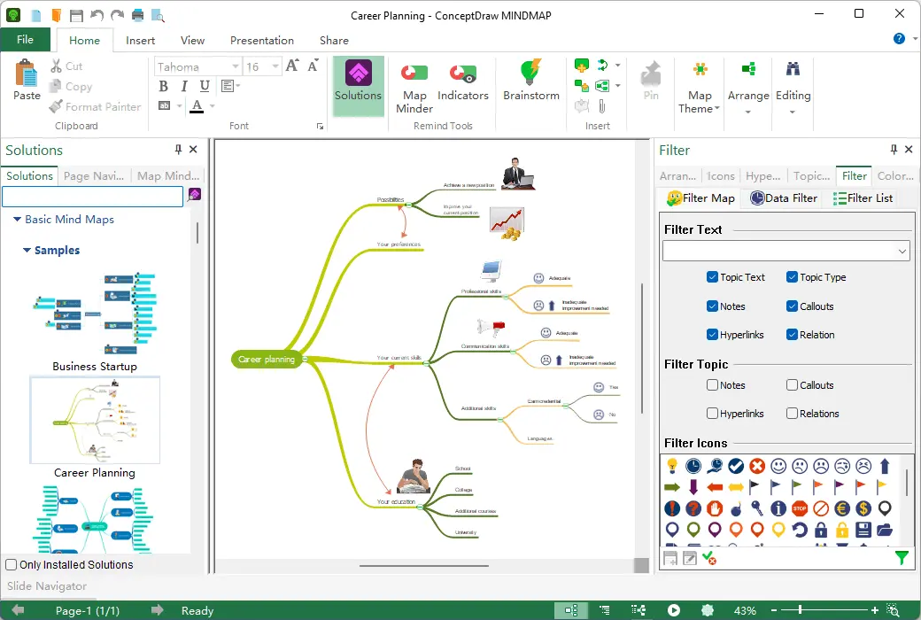 ConceptDraw MINDMAP 15 Professional Mind Mapping Tool Software截图