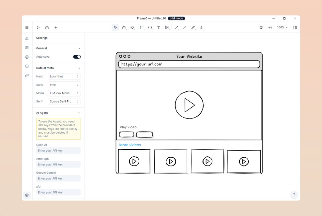 Frame 0 線框圖繪製工具軟體截图