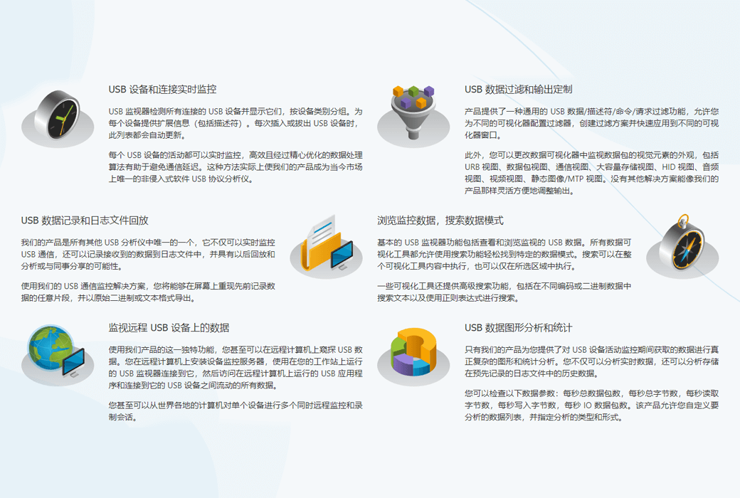 USB Monitor USB 数据分析监控器工具软件截图