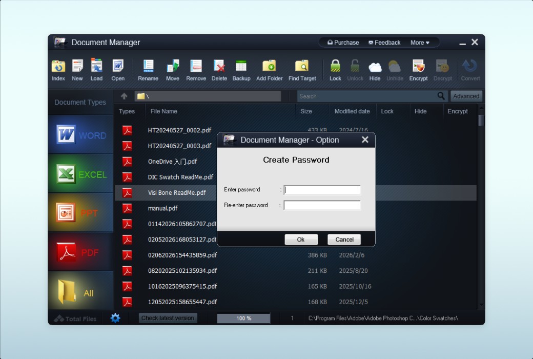 WonderFox 办公文档管理加密隐藏器工具软件截图