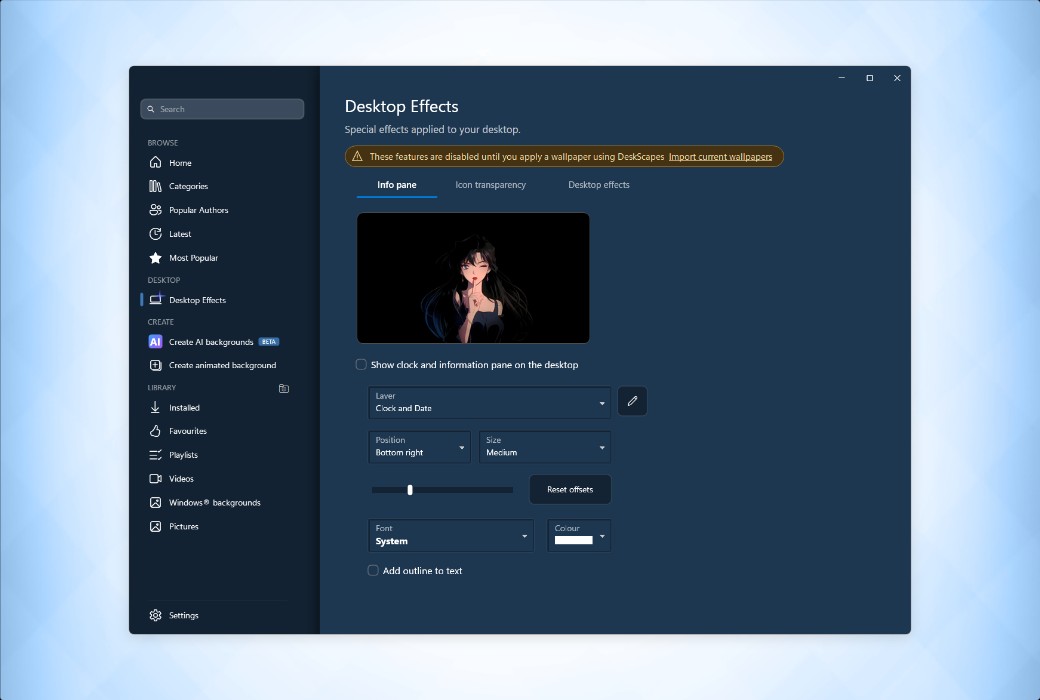 DeskScapes 2026 Dynamic Desktop Wallpaper Video Tool Software截图