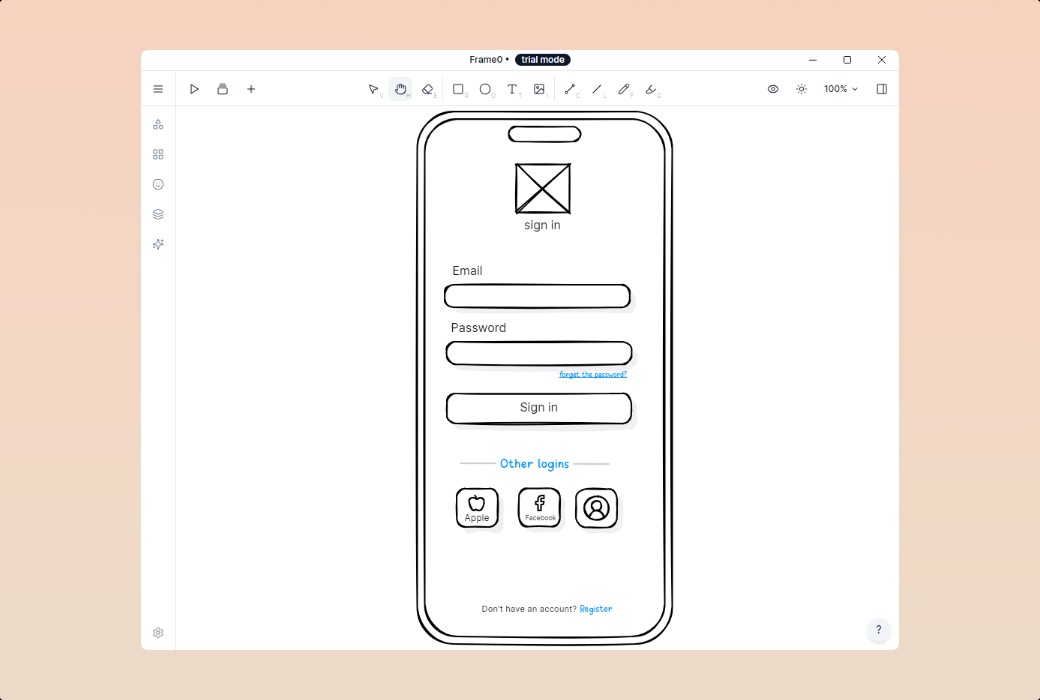 Frame 0 線框圖繪製工具軟體截图