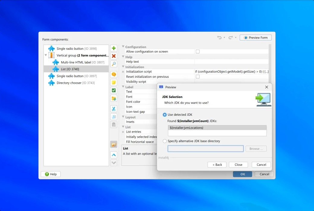 install4j Java 安装程序构建器工具软件截图