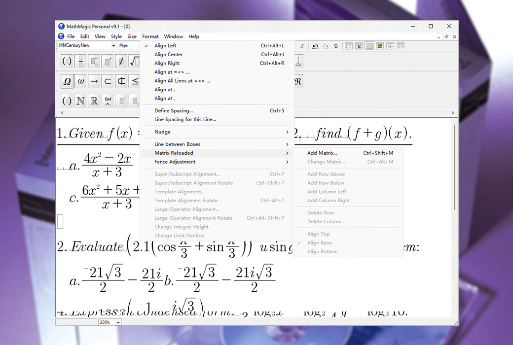 MathMagic Pro InDesign 訂閱版數學方程式編輯器工具軟體截图