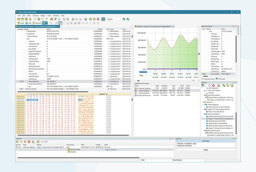 Network Monitor 网络分析监视器工具软件截图