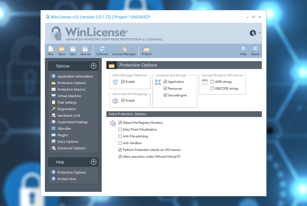 WinLicense 軟件保護與許可管理工具軟體截图