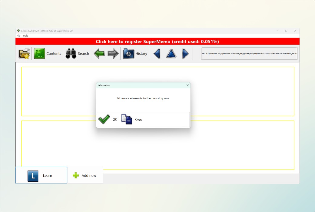 SuperMemo 20 Lernsoftware für Super-Memorierung截图