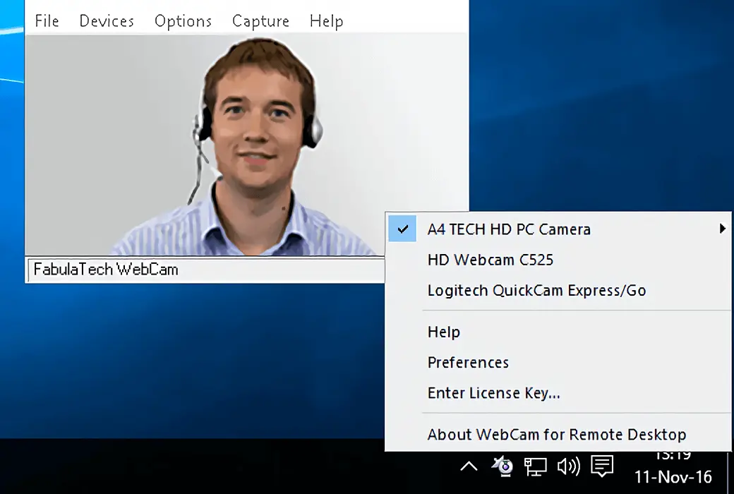 Webcam for Remote Desktop 監視器重定向遠程桌面軟件截图