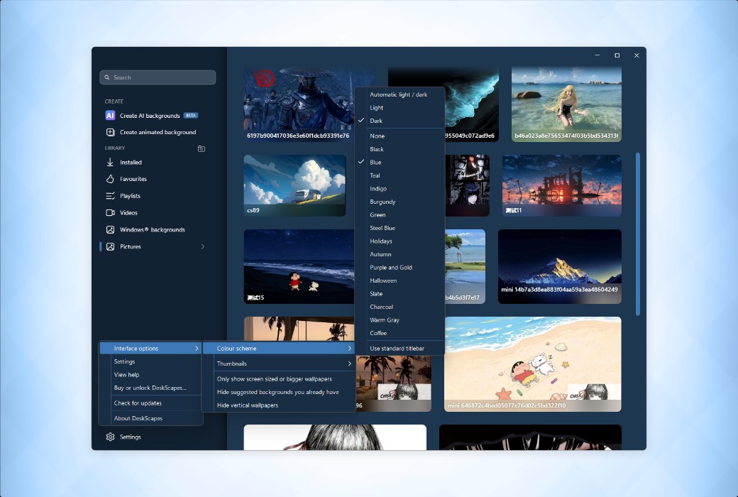 DeskScapes 2026 Dynamic Desktop Wallpaper Video Tool Software截图