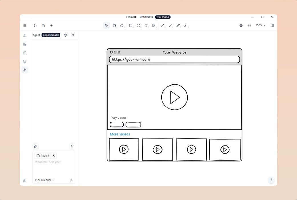Frame 0 線框圖繪製工具軟體截图