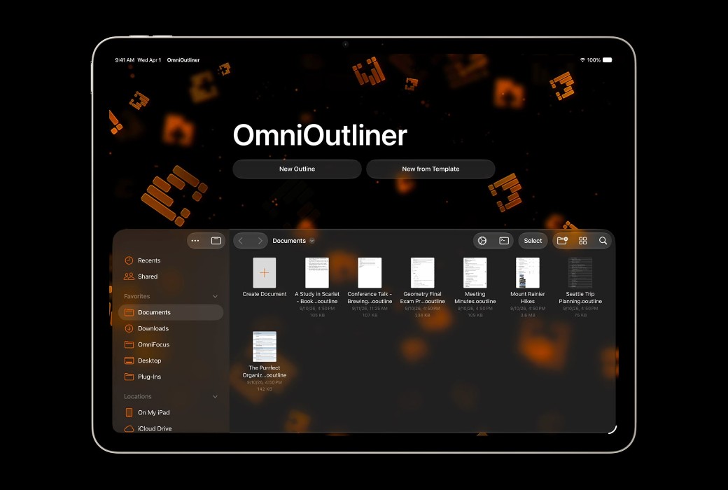 OmniOutliner 6 for Mac 信息大纲记录软件截图