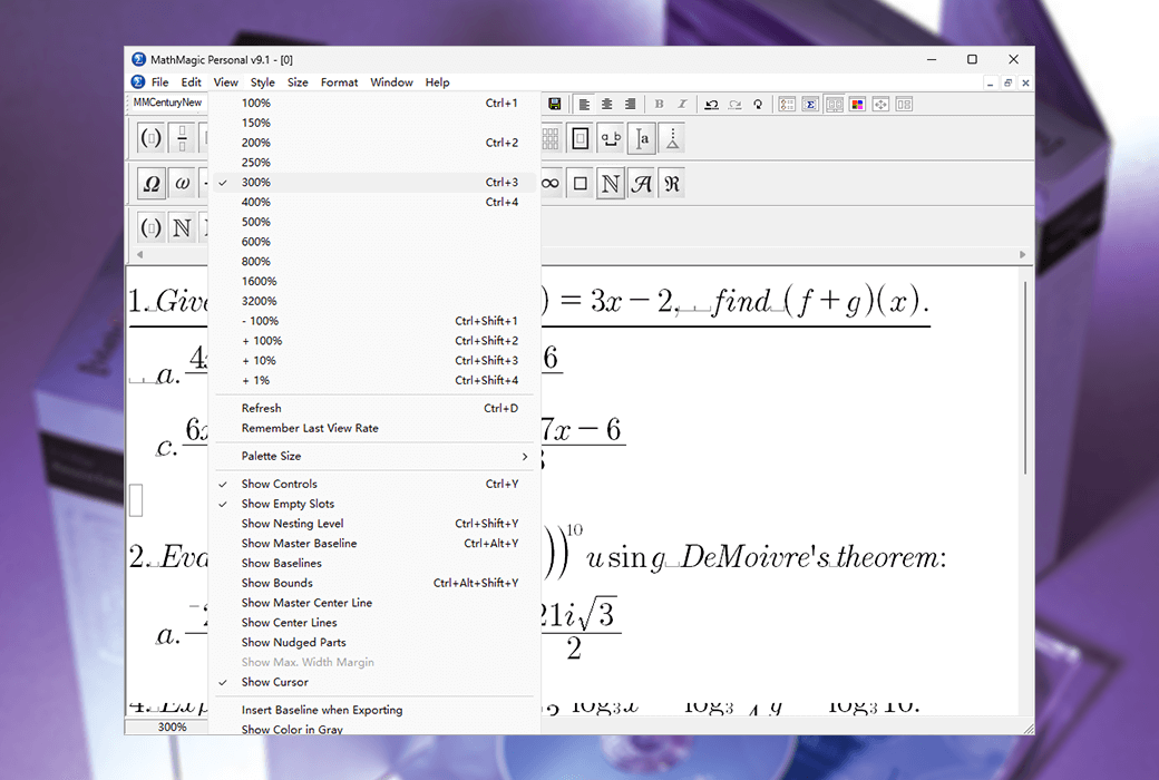 MathMagic Pro InDesign 訂閱版數學方程式編輯器工具軟體截图