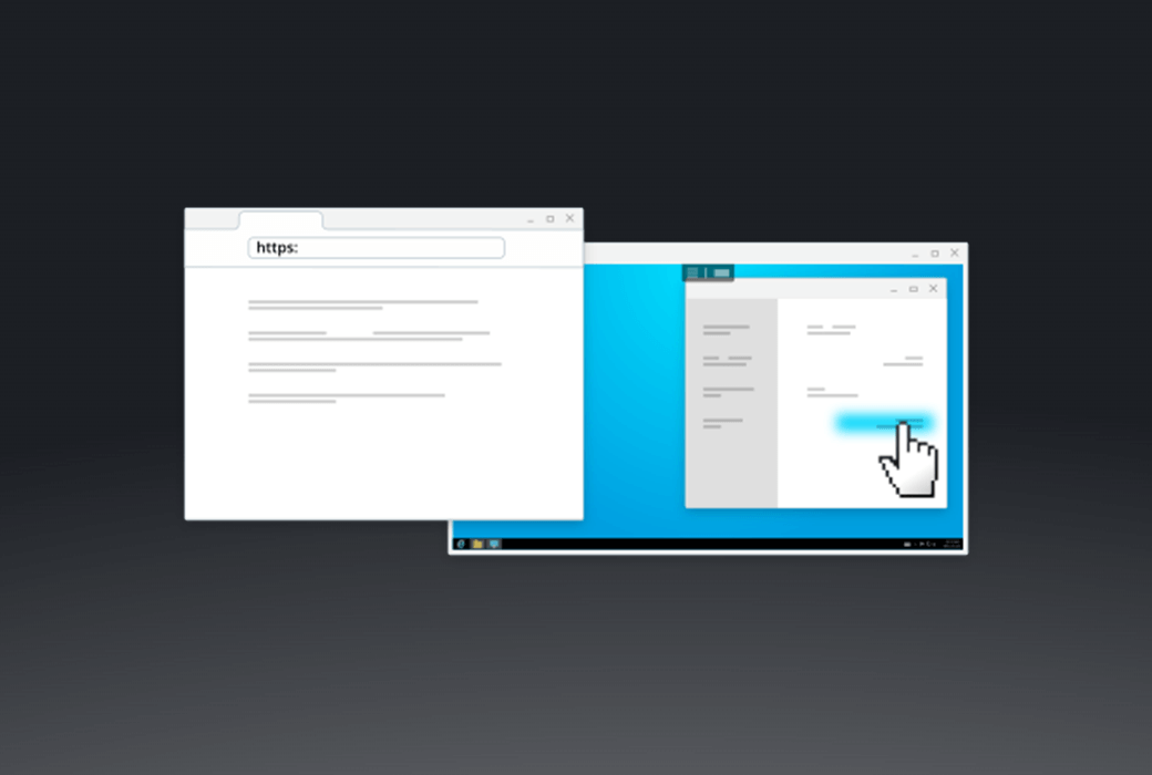 URL for Remote Desktop URL 하이퍼링크 원격 데스크톱 소프트웨어로 리디렉션截图