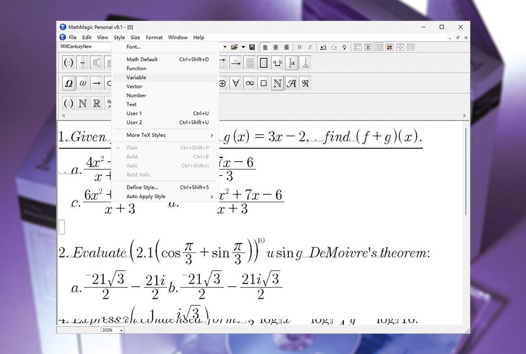 MathMagic Pro InDesign 訂閱版數學方程式編輯器工具軟體截图