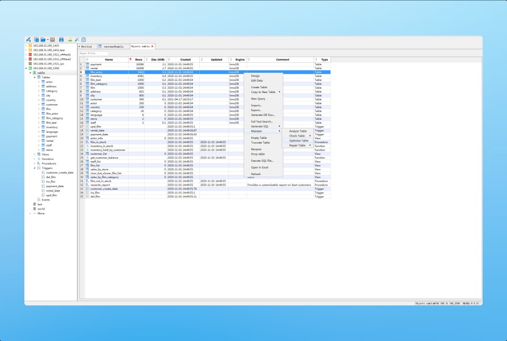 JookDB Universal Database Management Tool Software截图