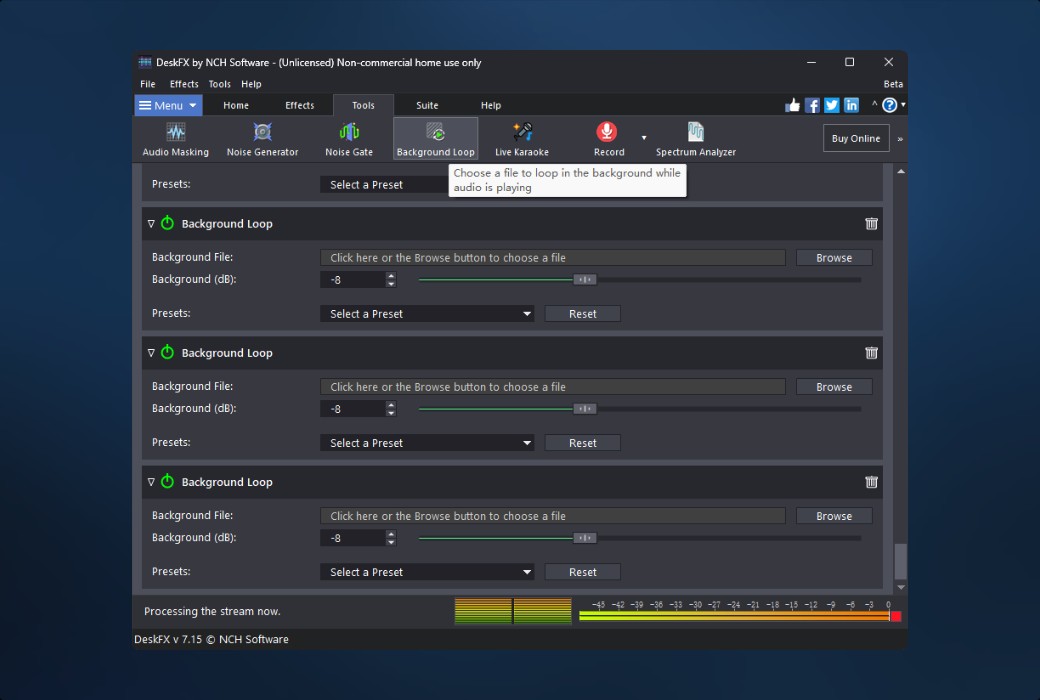 DeskFX Professional 오디오 향상 도구 소프트웨어截图