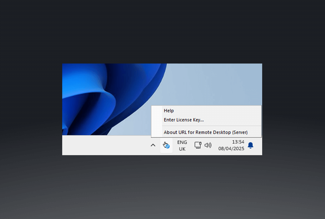 URL for Remote Desktop URL 하이퍼링크 원격 데스크톱 소프트웨어로 리디렉션截图