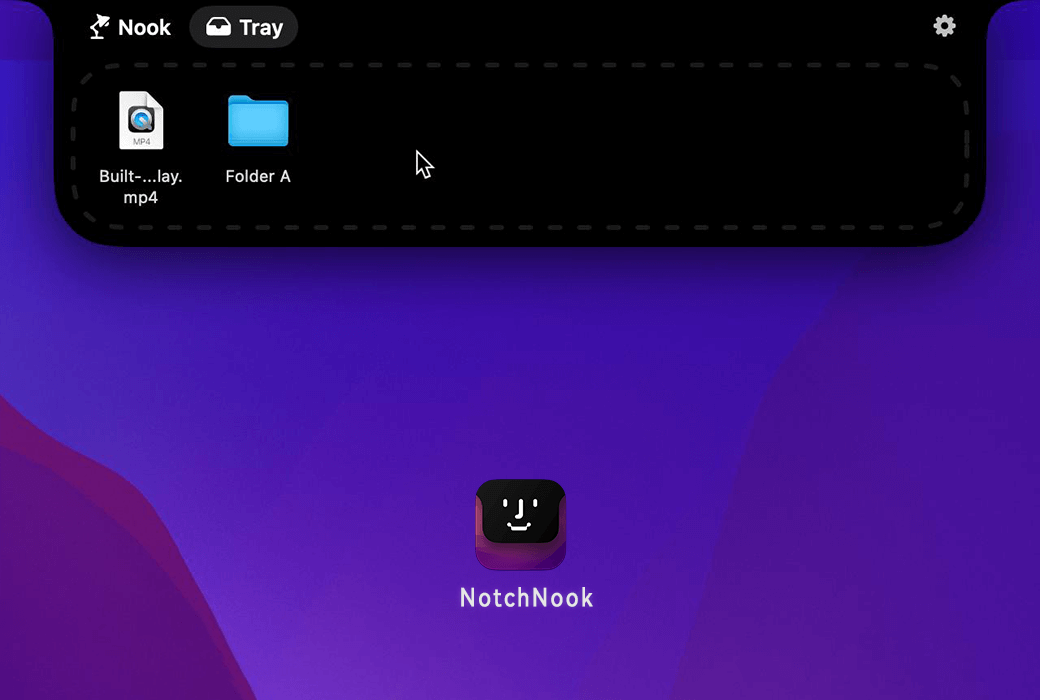 NotchNook Mac 刘海灵动岛快捷小部件工具软件截图