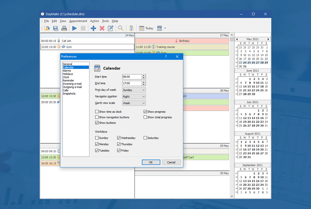 DayMate multifunctional schedule planning tool software截图