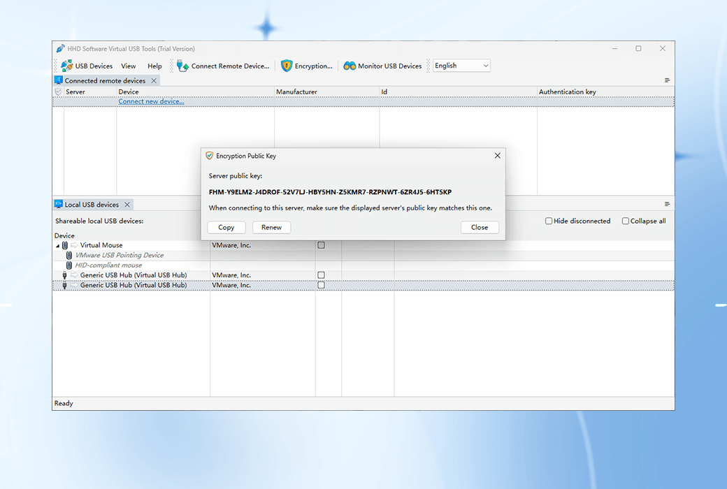 Virtual USB Tools USB device redirection tool software截图