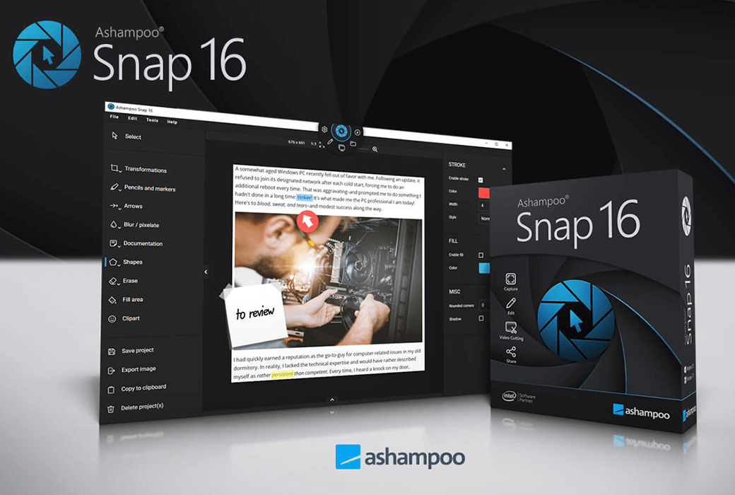 Ashampoo Snap 16 屏幕截图与视频录制工具截图