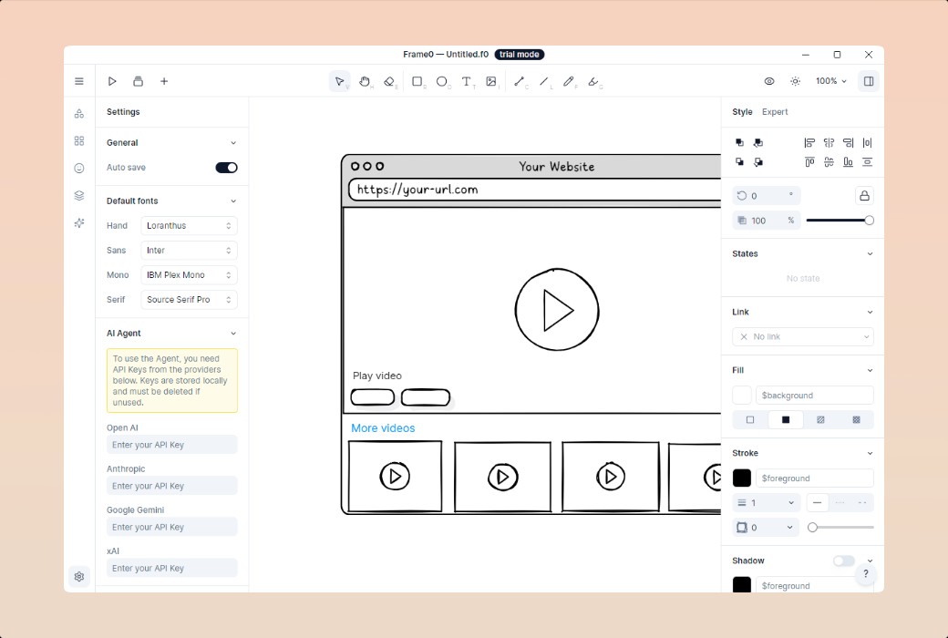 Frame 0 線框圖繪製工具軟體截图