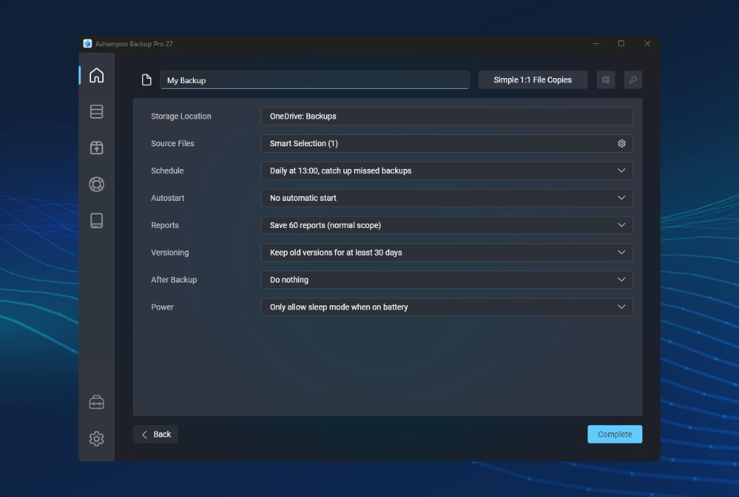 Ashampoo Backup Pro 27 Datensicherungsverschlüsselungssoftware截图