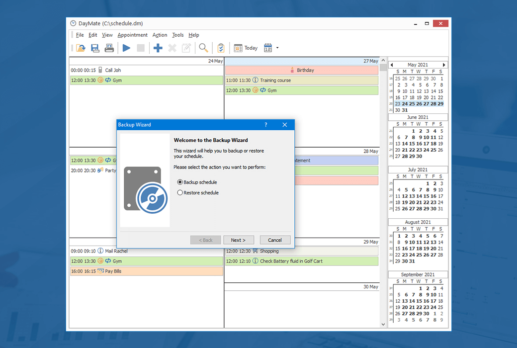 DayMate multifunctional schedule planning tool software截图