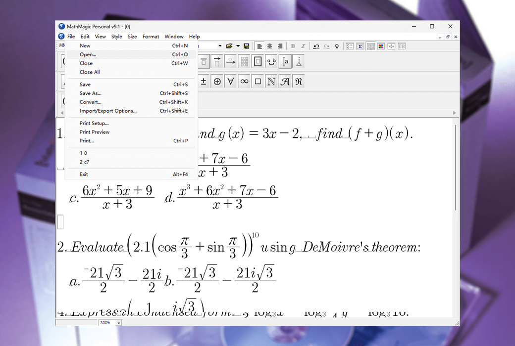 MathMagic Pro InDesign 訂閱版數學方程式編輯器工具軟體截图