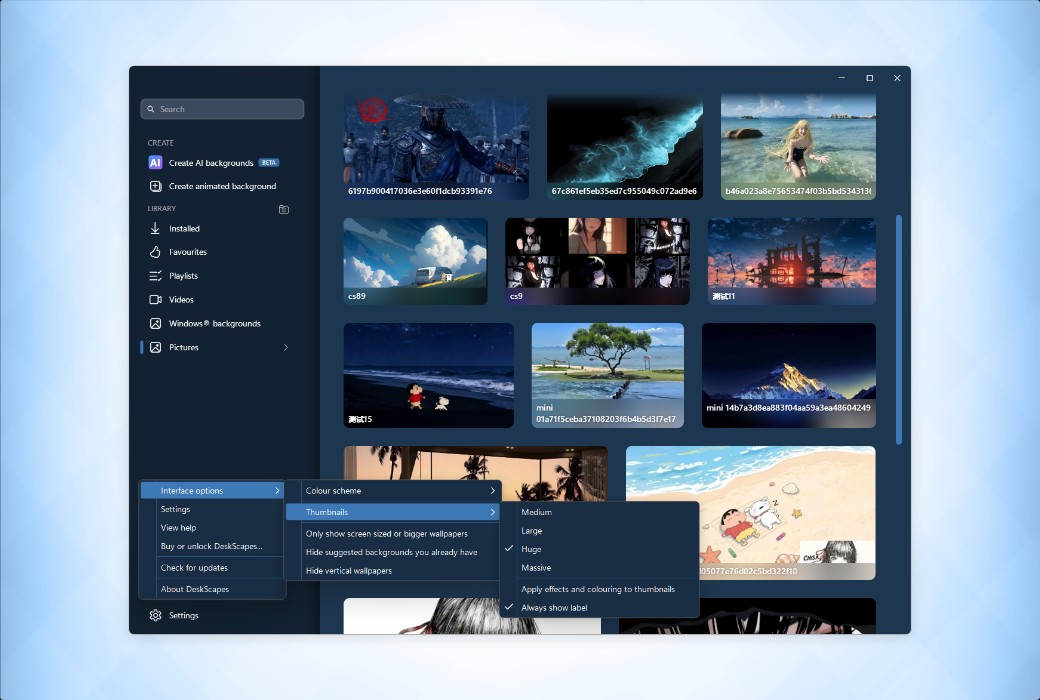 DeskScapes 2026 Dynamic Desktop Wallpaper Video Tool Software截图