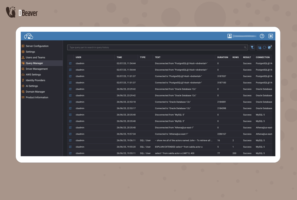 CloudBeaver Enterprise 웹 데이터베이스 온라인 관리 플랫폼截图